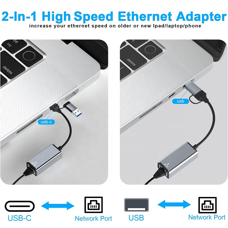 xput aluminum 2 in 1 usb a type c adapter usb 3.0 type c