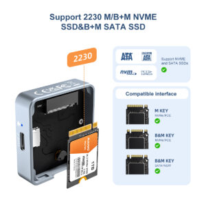 Maiwo K1725P 2230 NVMe M.2 SSD Enclosure