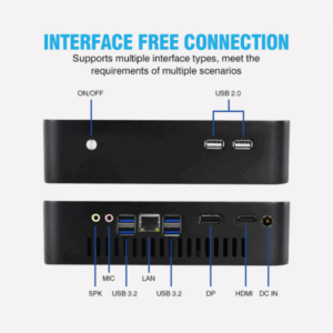 Sharerdp L10-X55120 Business Mini PC Intel Core I5 12th Gen 12400 8+256GB RAM