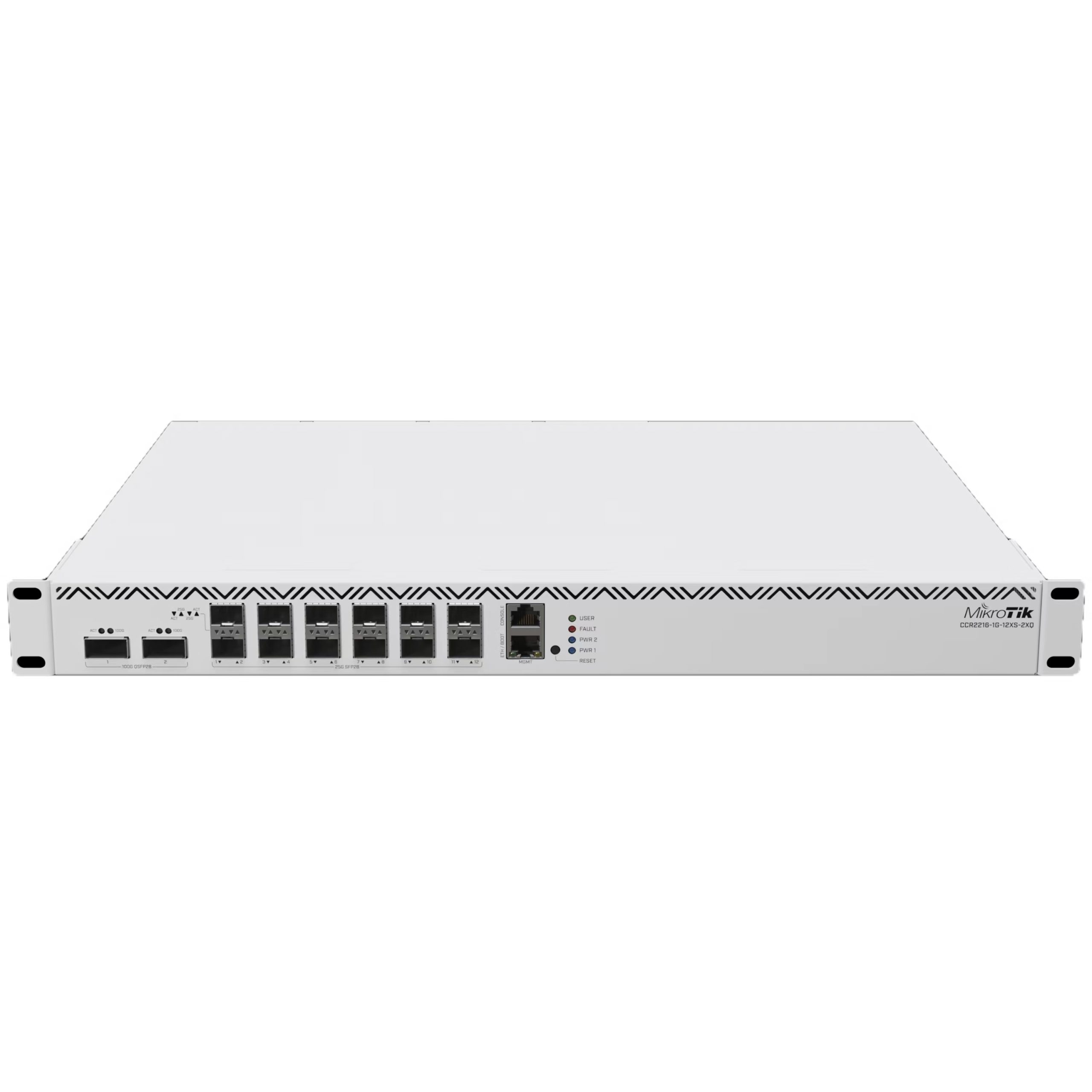 Mikrotik CCR2216-1G-12XS-2XQ Cloud Core Router 100 Gbps mikrotik ccr2216 1g 12xs 2xq cloud core router 100 gbps