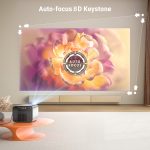 byintek r90 max projector with 2200 ansi lumens brightness