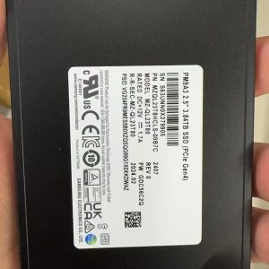 Samsung PM9A3 3.84TB PCIe Gen4 x4 NVMe U.2 2.5″ Internal SSD MZ-QL23T80