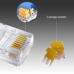 hy connect hrj 88 3p c6 pass through rj45 connector