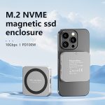 blueendless m3nf magnetic m.2 nvme ssd enclosure