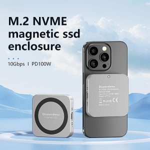 Blueendless M3NF Magnetic M.2 NVMe SSD Enclosure