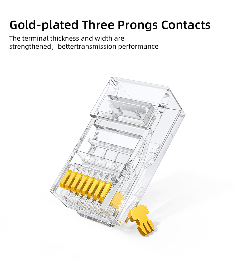 hy connect hrj 88 3p c6 pass through rj45 connector