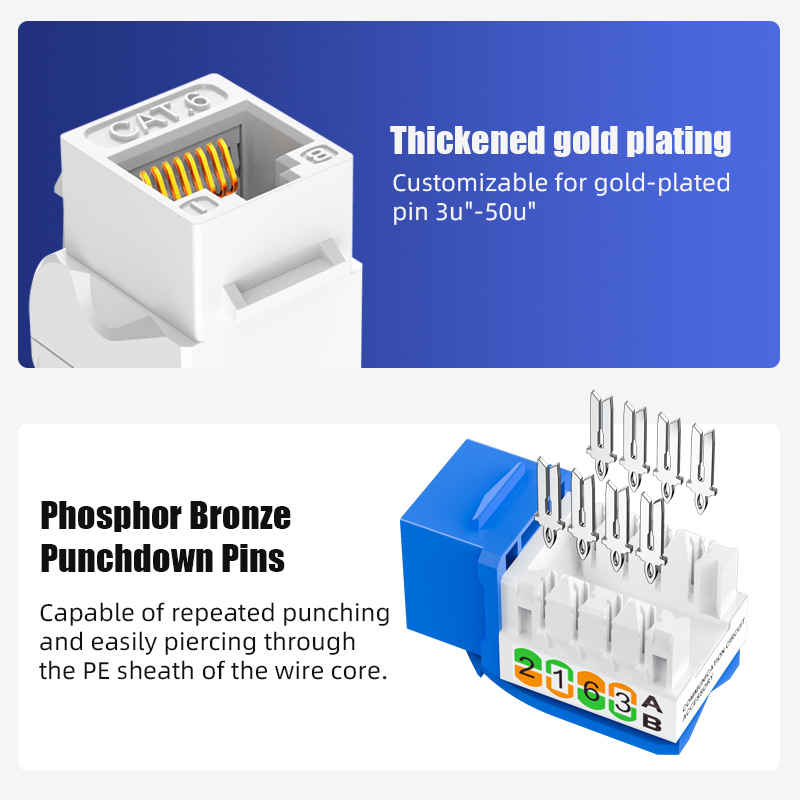 hy connect hkj 904 c6 rj45 female keystone jack