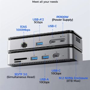Orico-M2P7-BK-EP M.2 SSD Enclosure Docking Station
