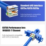 hy connect hrj p88 a rj45 male pass through modular plug