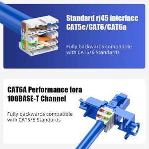 HY Connect HRJ-P88-A RJ45 Male Pass-Through Modular Plug