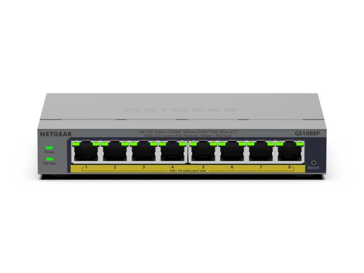 netgear gs108epp easy smart poe+ switch