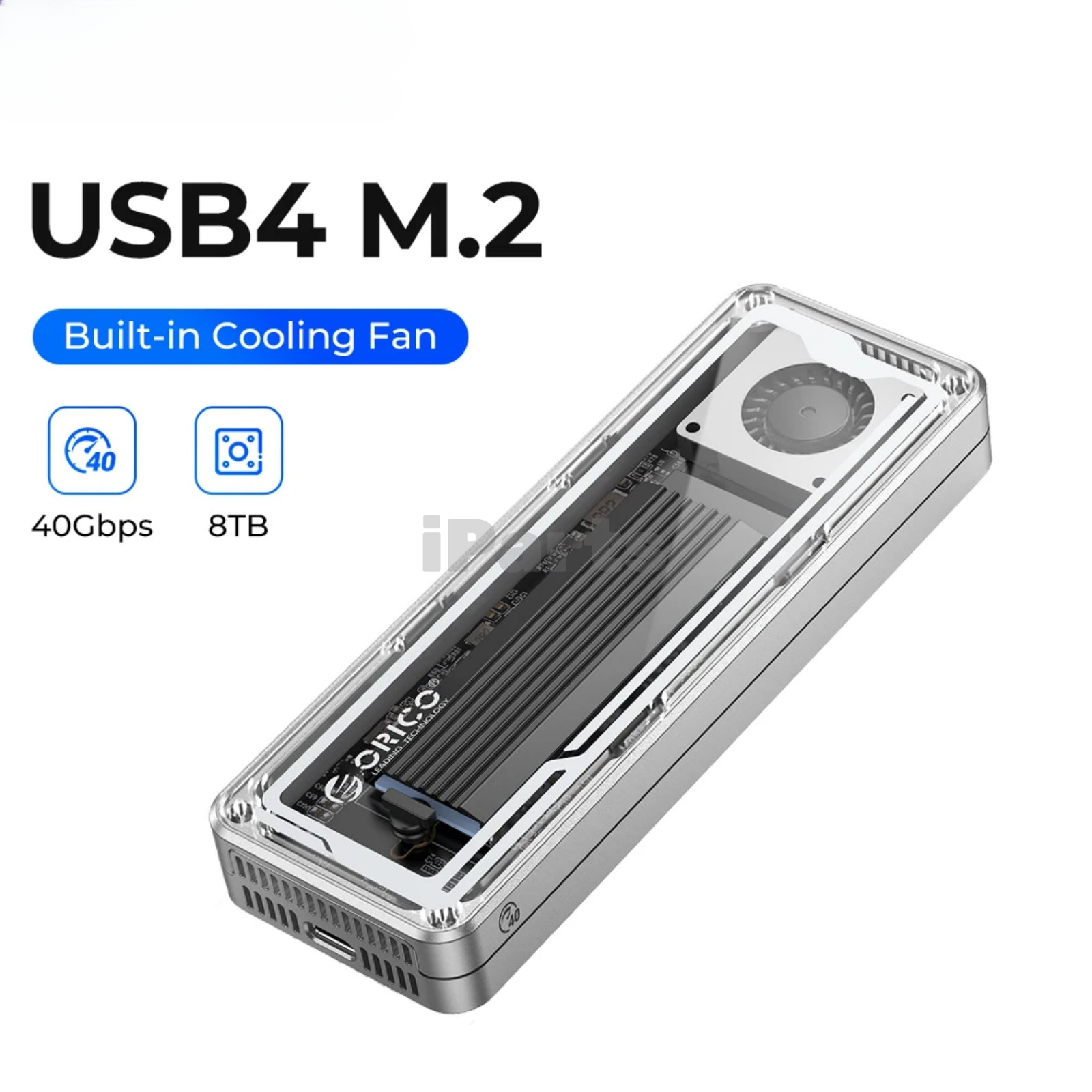 Orico AAGM2-U4 USB4 40Gbps NVME M.2 SSD Enclosure orico aagm2 u4 usb4 40gbps nvme m.2 ssd enclosure