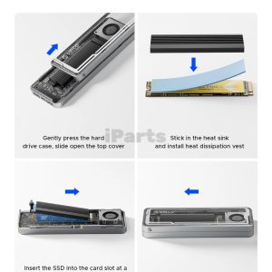 Orico AAGM2-U4 USB4 40Gbps NVME M.2 SSD Enclosure