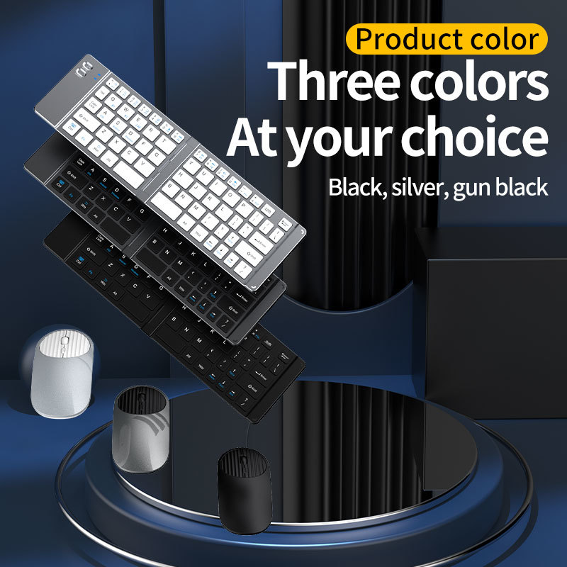 jomaa ks018 foldable wireless keyboard & mouse combo