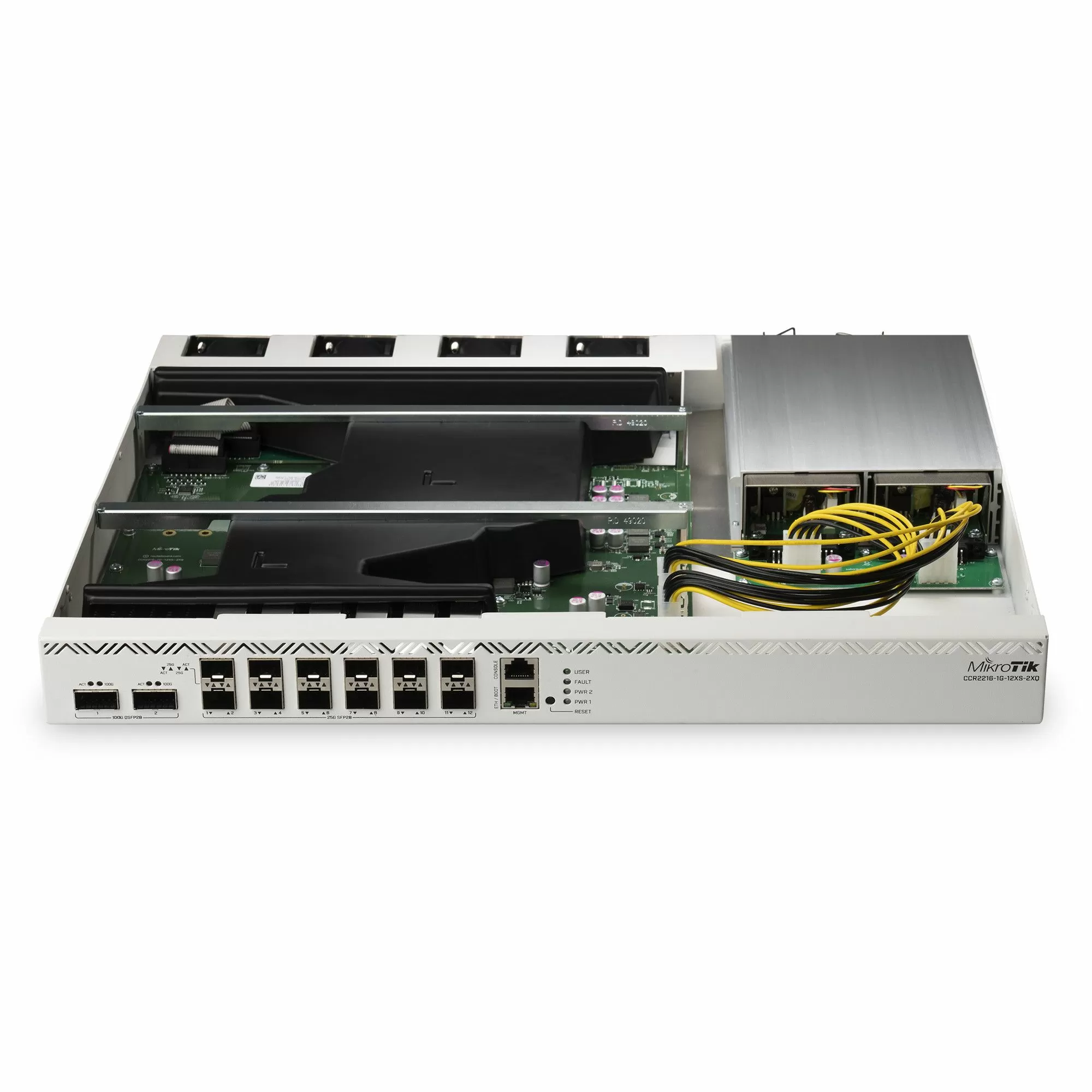 mikrotik ccr2216 1g 12xs 2xq cloud core router 100 gbps