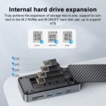 orico dpm2p9 m.2 hard disk enclosure with 10 in 1 hub