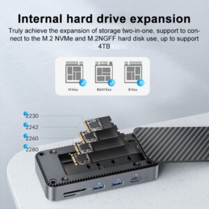 Orico DPM2P9 M.2 Hard Disk Enclosure with 10-in-1 Hub