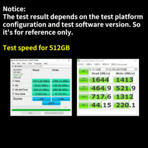 Kston PCIe Gen 3.0 NVMe SSD 512GB