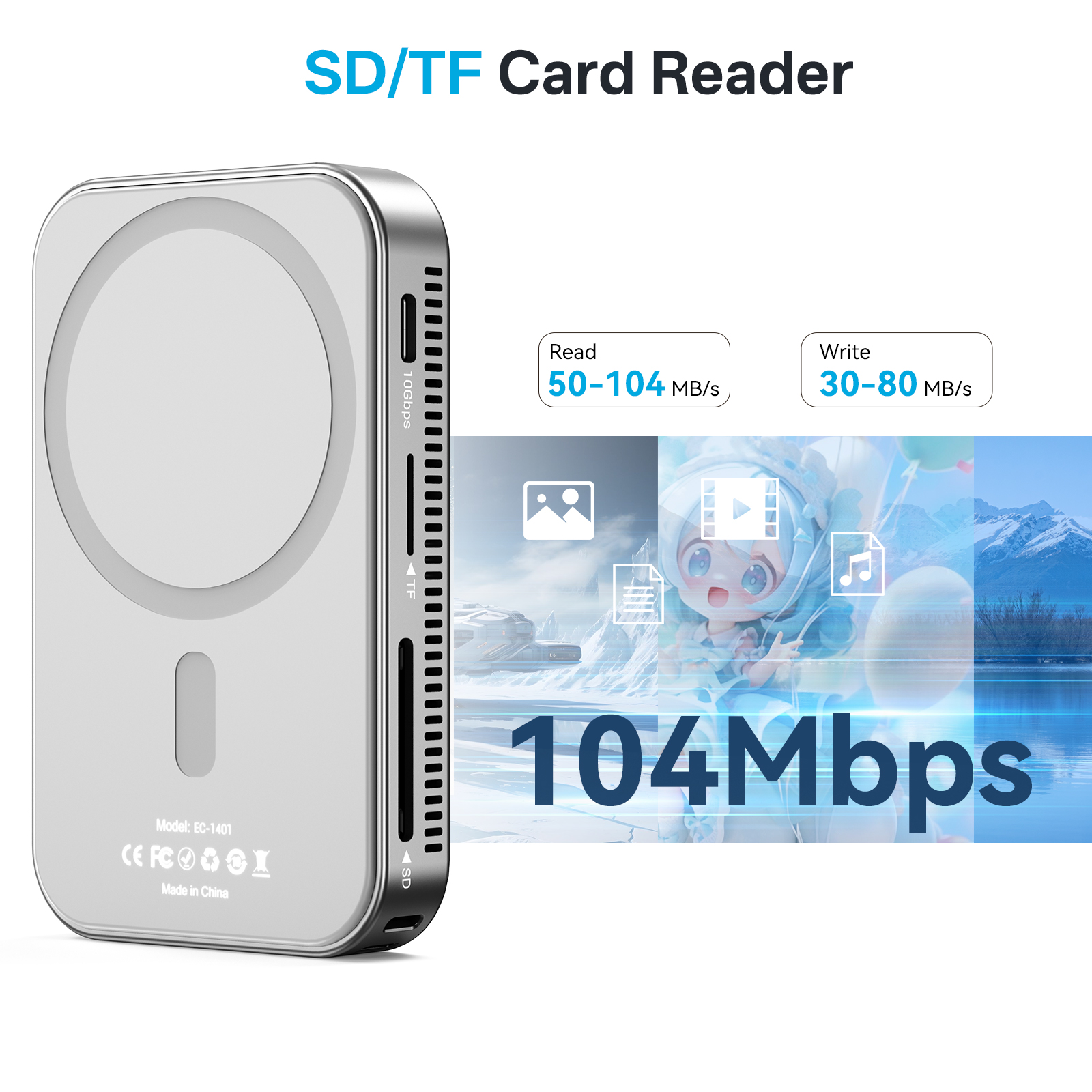 acasis ec1401 10gbps magnetic m.2 nvme ssd enclosure & usb c docking station