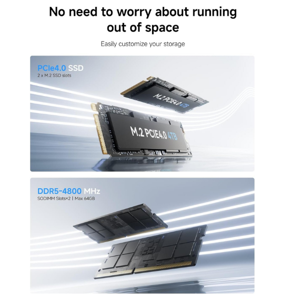 minisforum um760 mini pc slim r5 7640h