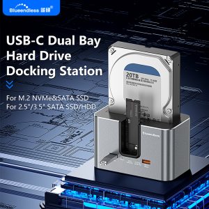 Blueendless HD01SN Dual Bay External Hard Drive Docking Station