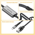 1000mbps usb c to rj45 gigabit lan network adapter type c to ethernet cable