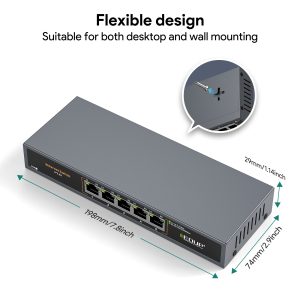 EDUP EP-SG7821 5-Port 2.5 Gigabit Ethernet Switch