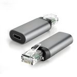 type c female to rj45 male ethernet converter