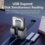 blueendless hd01sn dual bay external hard drive docking station