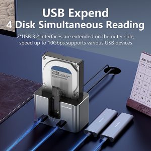 Blueendless HD01SN Dual Bay External Hard Drive Docking Station