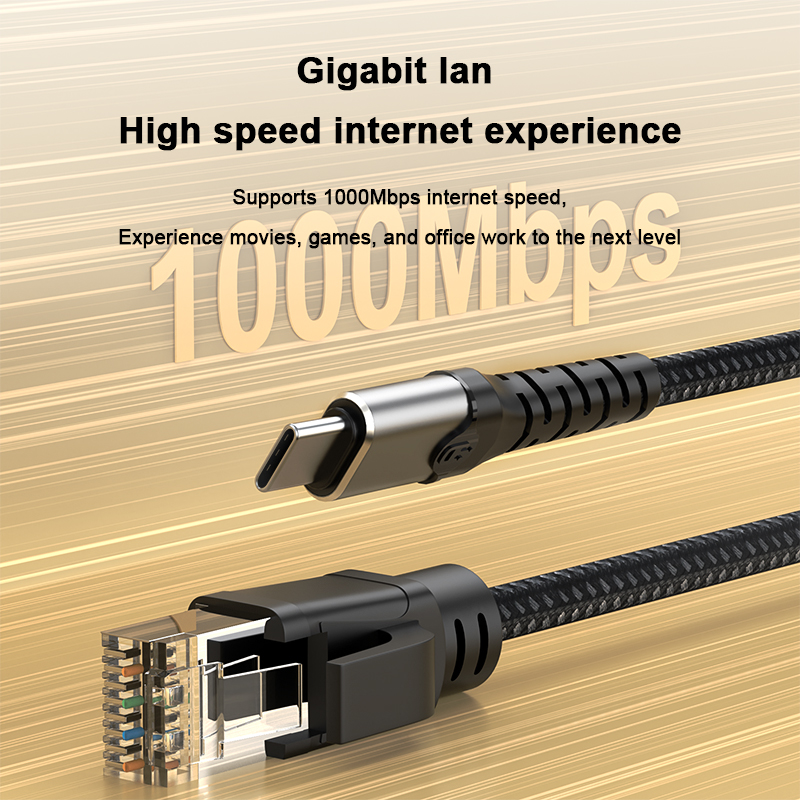 1000mbps usb c to rj45 gigabit lan network adapter type c to ethernet cable