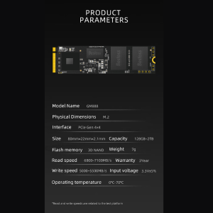 BESTOSS Gen4 NVMe SSD – Ultra-Fast M.2 PCIe 4.0 Solid State Drive