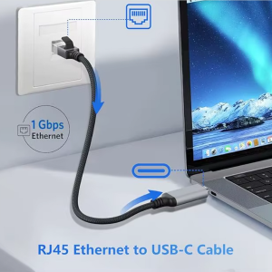 HLY USB-C to Gigabit Ethernet Adapter Cable