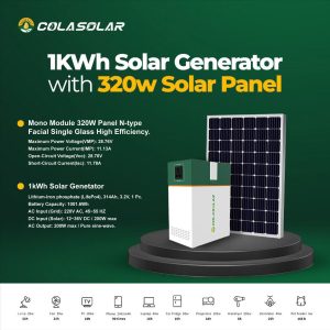Colasolar 1kWh Portable Power Station