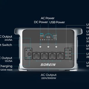 Sorein H1003 – 3000W Solar Power Station