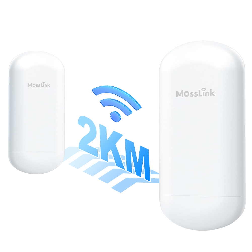 mosslink 1 2km 5.8ghz outdoor wireless bridge