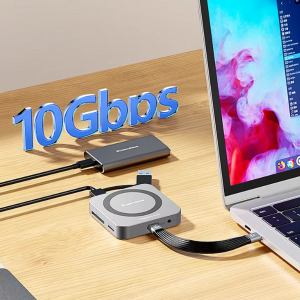 Blueendless Magnetic 9-in-1 USB C Hub with M.2 NVMe SSD Enclosure