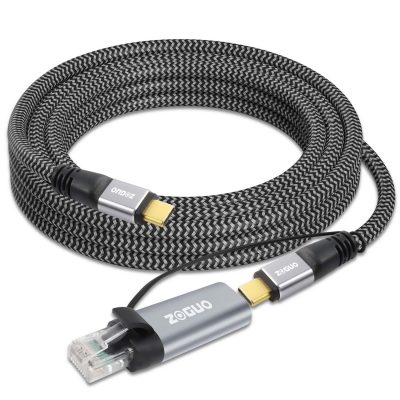 type c female to rj45 male ethernet converter