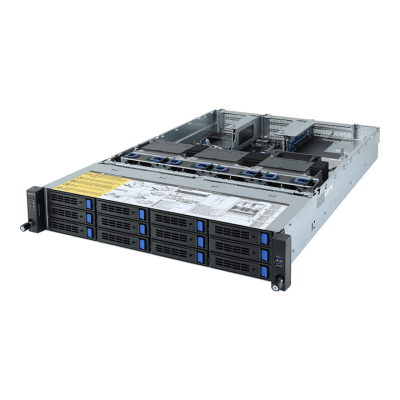 gigabyte r282 z93 2u amd epyc 12x sas bays dual port ethernet 1000w psus