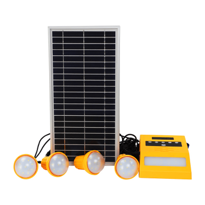 20w portable mini solar power system for home electricity generating and led indoor lighting kits
