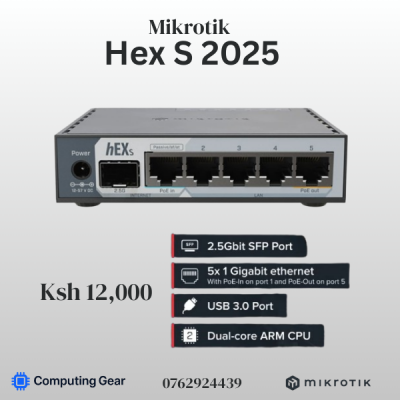 mikrotik hex s (2025) router