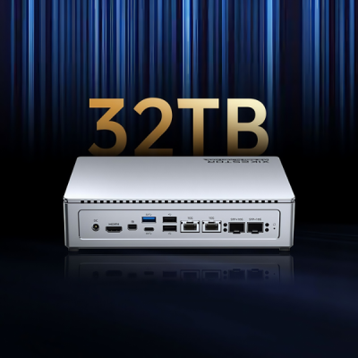 xikestor nas051 12450h 4b 4 bay m.2 nvme pcie ssd mini nas